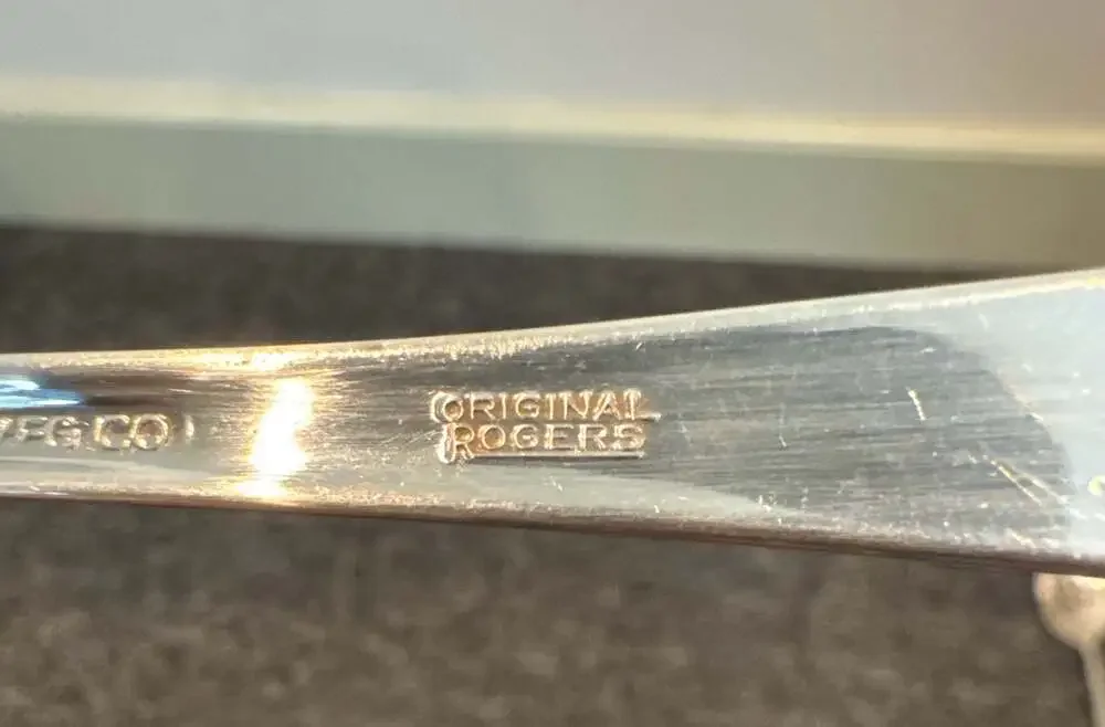 Wm. Rogers Mfg. Co. Original Rogers Silver-Plated Pierced  Server Spoon